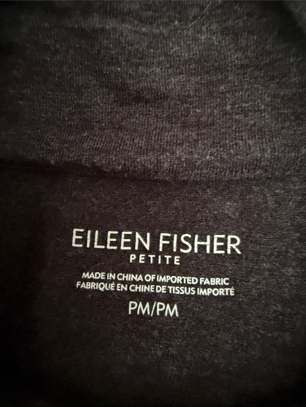 Eileen Fisher Gray Sleeveless Mock Neck Top Tencel Lyocell Petite Medium PM - Picture 2 of 4